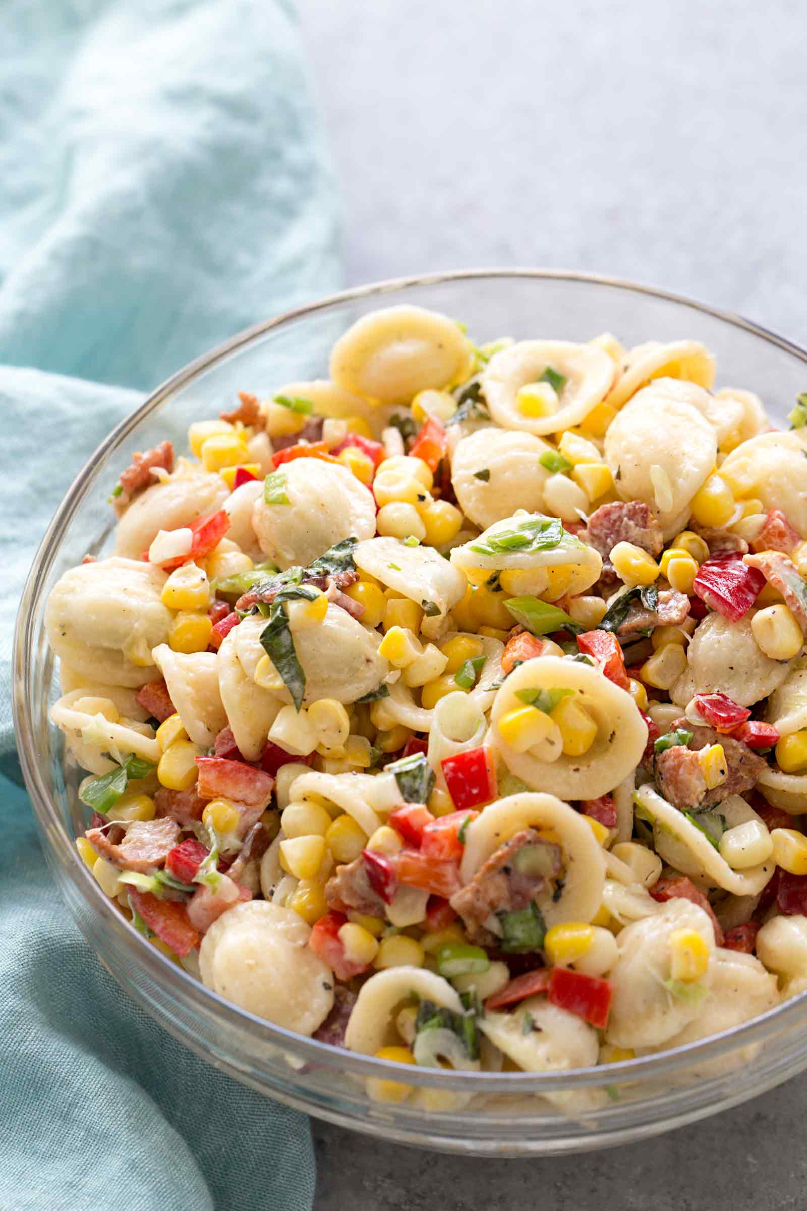 Ranch Macaroni Salad
 Pasta Salad with Corn Bacon and Buttermilk Ranch