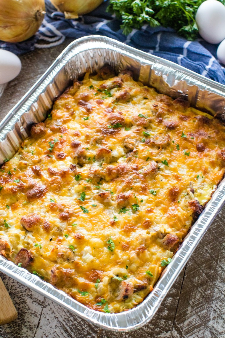 Recipe For Breakfast Casserole With Sausage
 Sausage Breakfast Casserole Grill or Oven Gimme Some