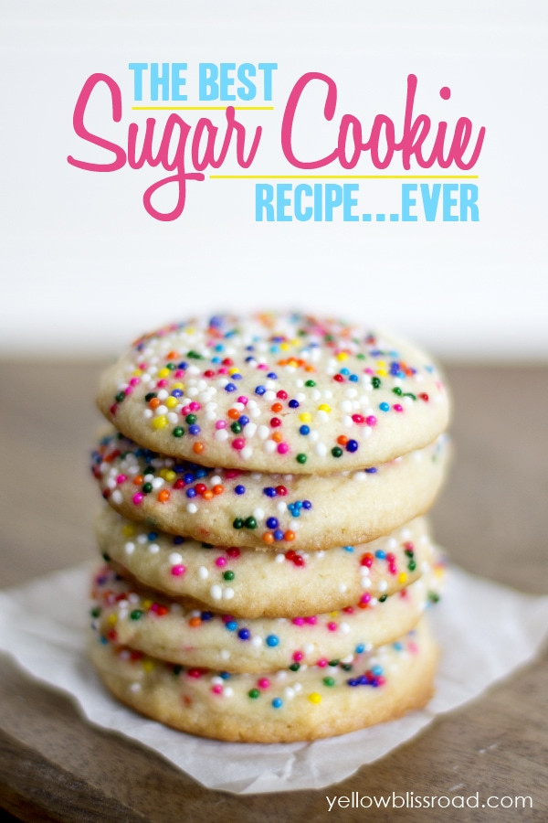 Recipe Sugar Cookies
 The Best Sugar Cookie Recipe EVER