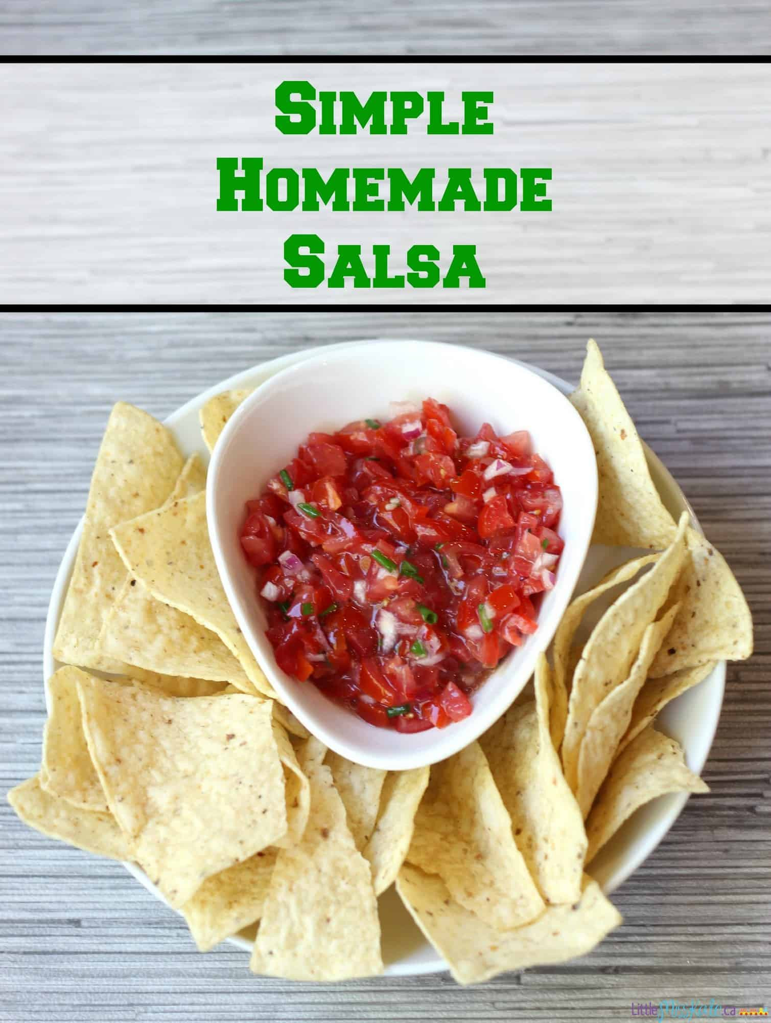 Recipe Using Salsa
 Easy 4 Ingre nt Homemade Salsa Recipe Little Miss Kate
