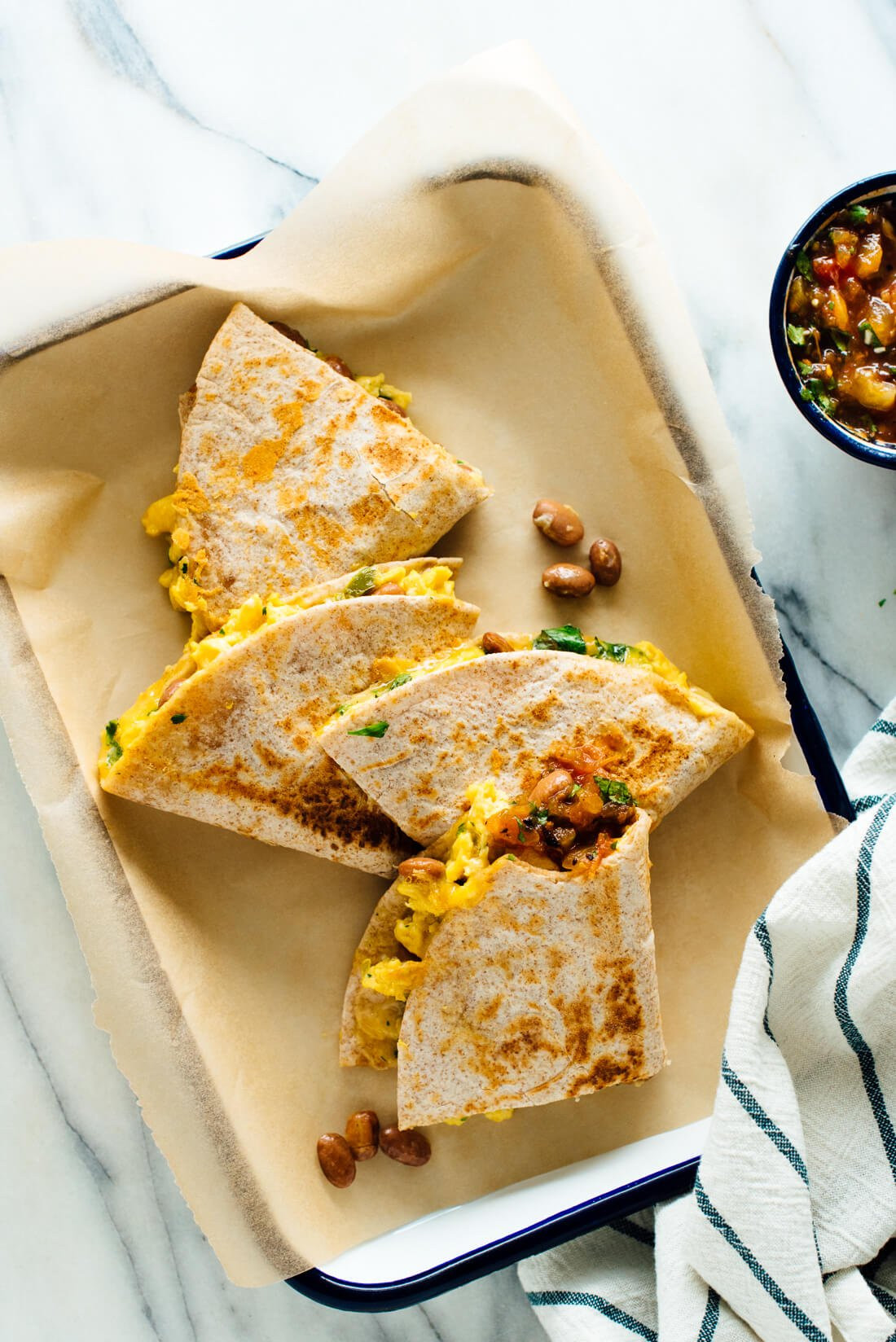 Recipes For Breakfast
 Simple Breakfast Quesadillas Recipe Cookie and Kate