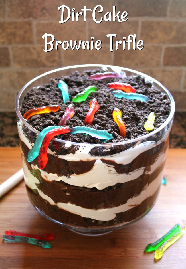 Recipes For Dirt Dessert
 Dirt Cake Brownie Trifle Foody Schmoody Blog