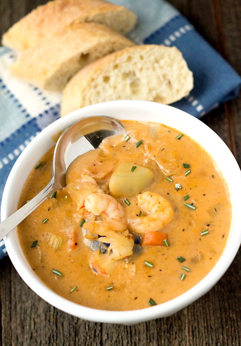 Recipes For Fish Chowder
 Creamy Seafood Chowder with Homemade Seafood Stock