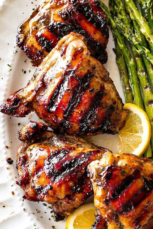 Recipes Using Chicken Thighs
 Grilled Chicken Thighs with Brown Sugar Glaze Easy