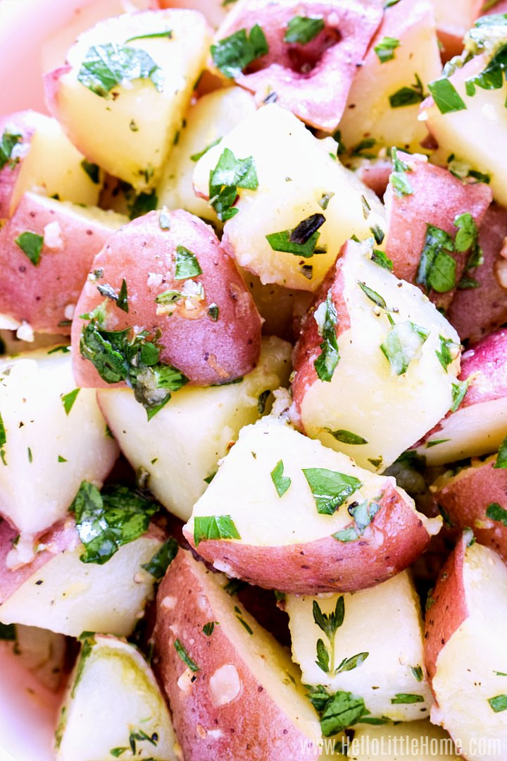 Redskin Potato Salad
 Red Potato Salad with Garlic Herb Dressing