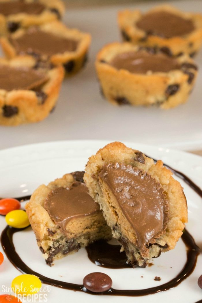 Reese Peanut Butter Cup Cookies Recipe
 Chocolate Chip Reese s Cup Cookies Simple Sweet Recipes