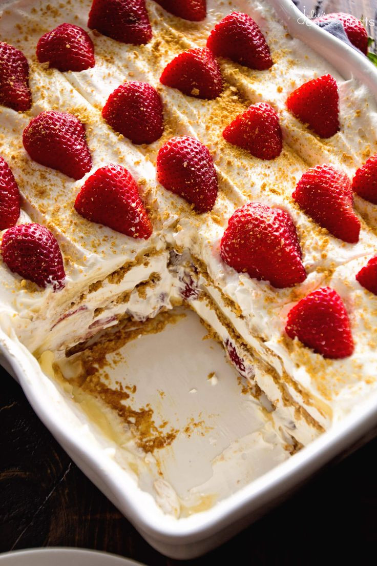 Refreshing Summer Desserts
 No Bake Strawberry Cheesecake Icebox Cake Recipe This