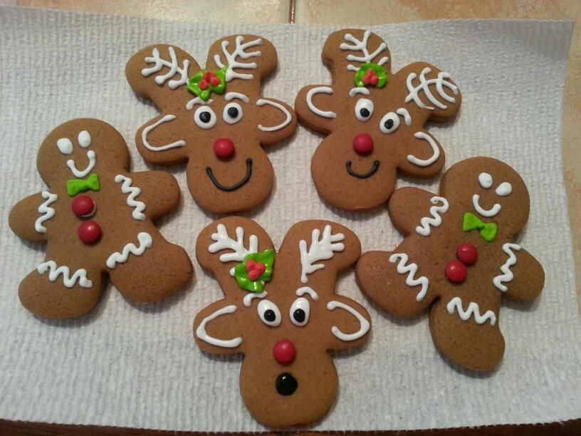 Reindeer Gingerbread Man Cookies
 Gingerbread Men and Reindeers