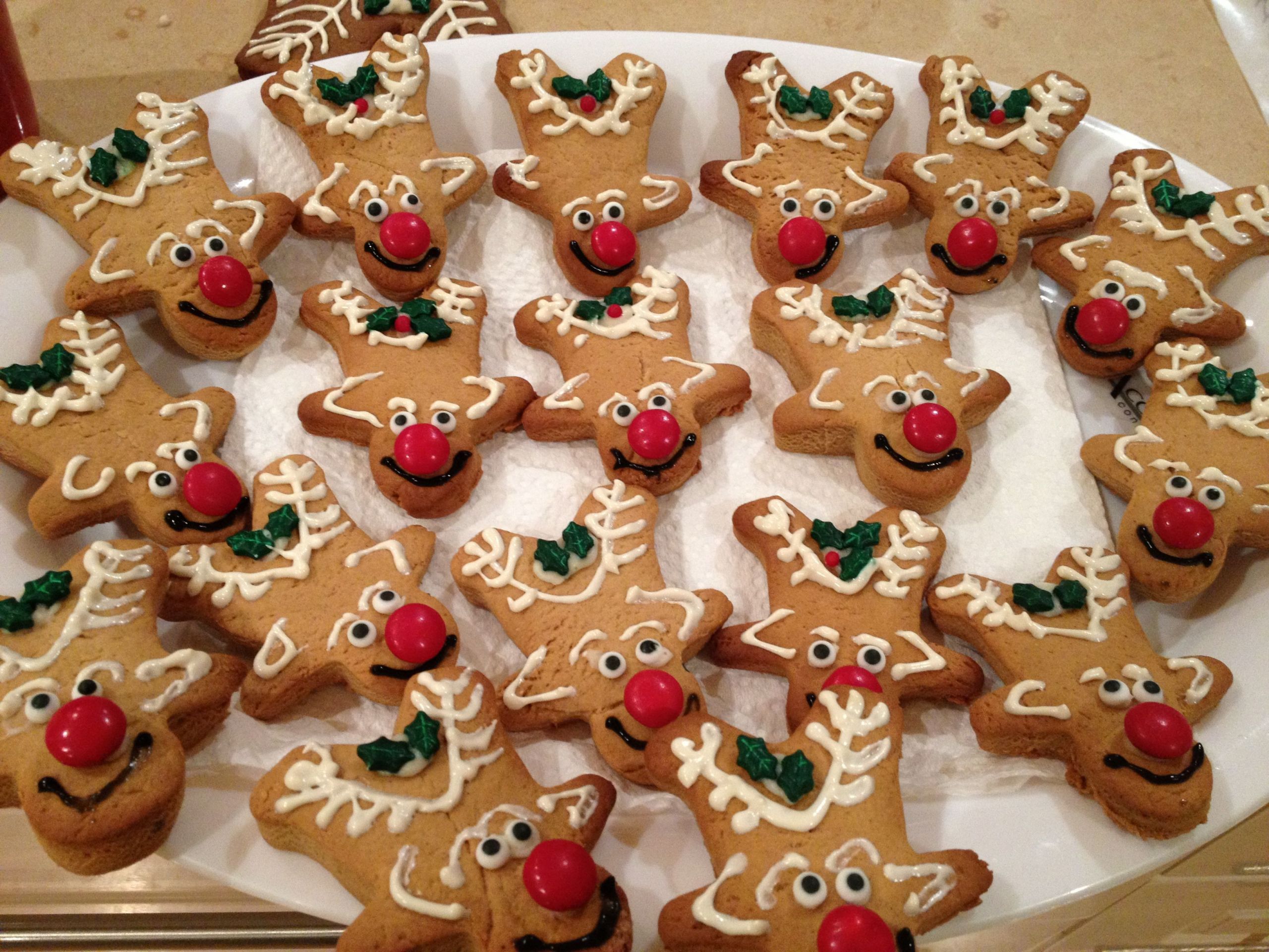 Reindeer Gingerbread Man Cookies
 Reindeer gingerbread men small 5cm version