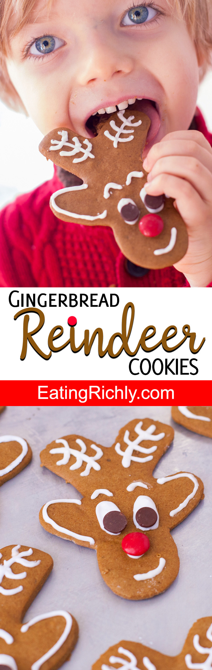Reindeer Gingerbread Man Cookies
 Reindeer Gingerbread Cookies from Gingerbread Men