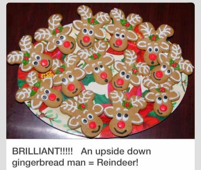 Reindeer Gingerbread Man Cookies
 Reindeer Gingerbread Men