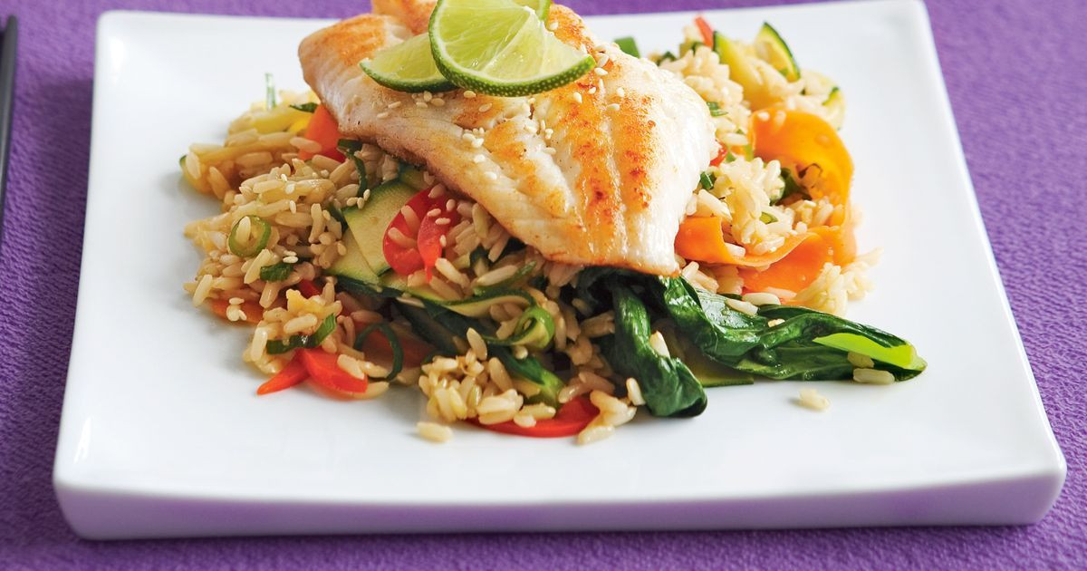 Rice Recipes For Fish
 Soy and ginger fish with brown rice