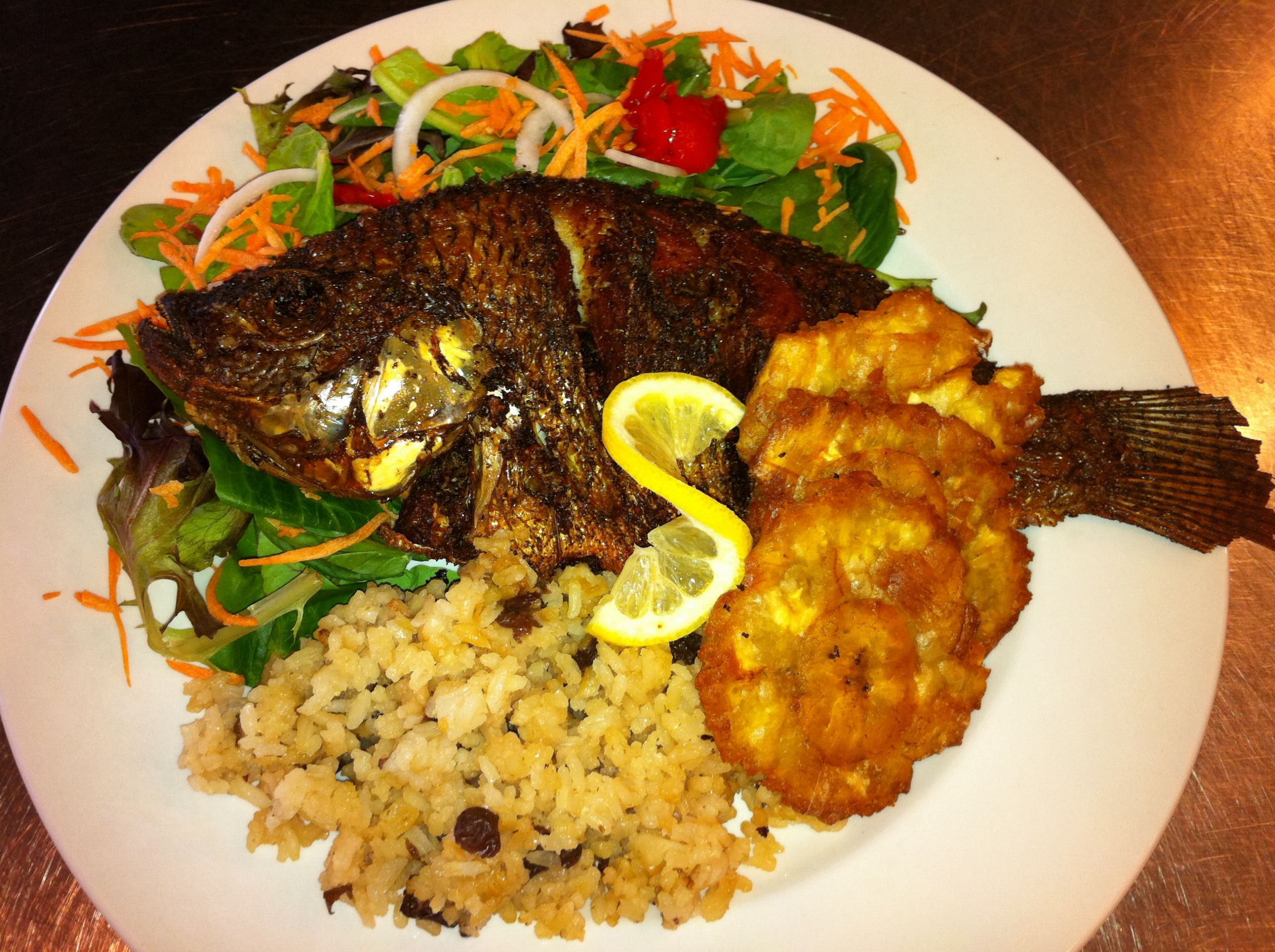 Rice Recipes For Fish
 Fried fish and coconut rice