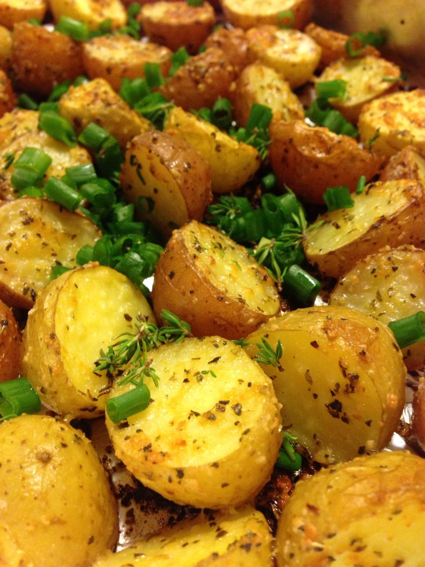 Roasted Baby Potatoes With Parmesan
 Garlic & Parmesan roast baby potatoes