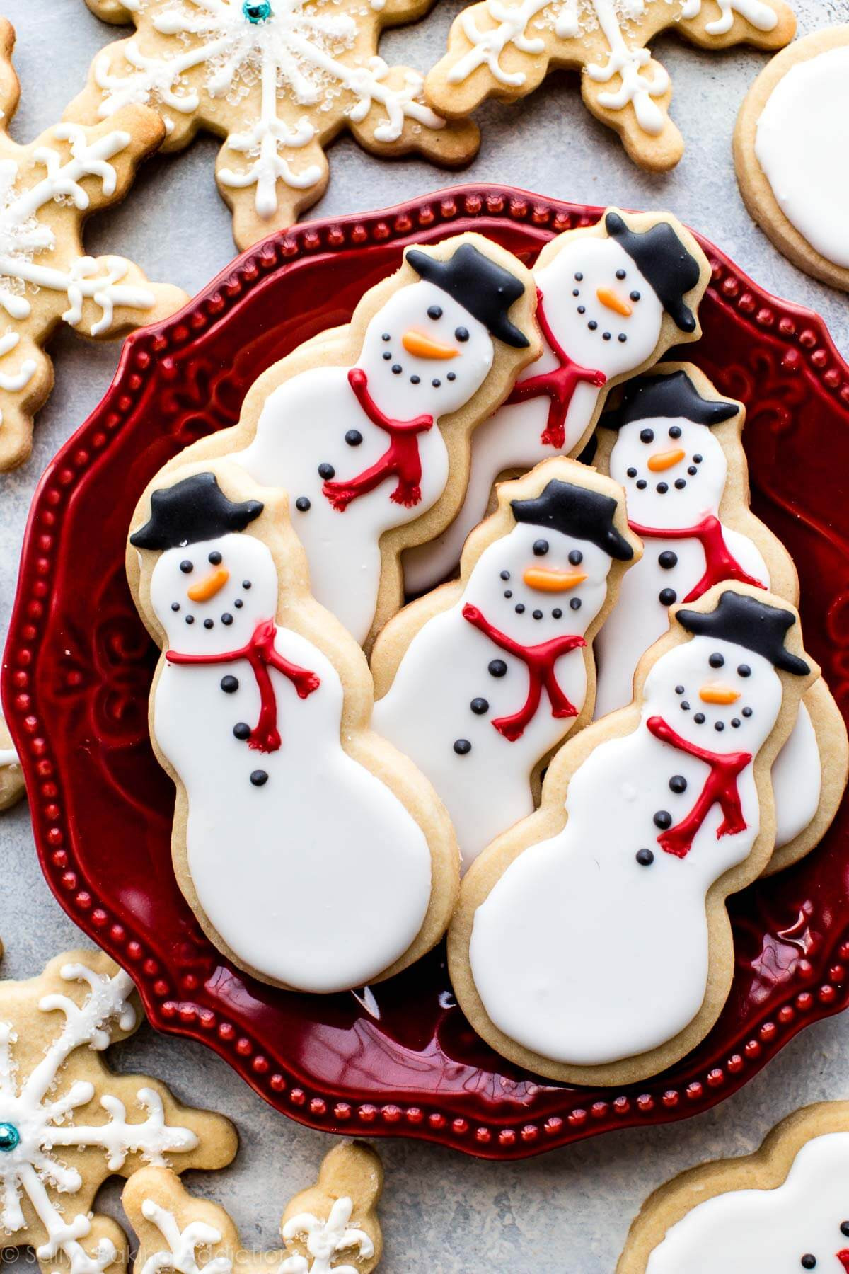 Royal Icing Cookie Recipe
 Snowman Sugar Cookies