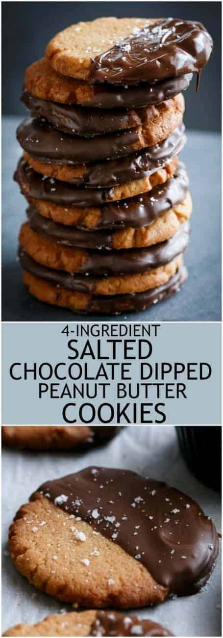 Salted Butter Cookies
 Salted Chocolate Dipped Peanut Butter Cookies Low Carb