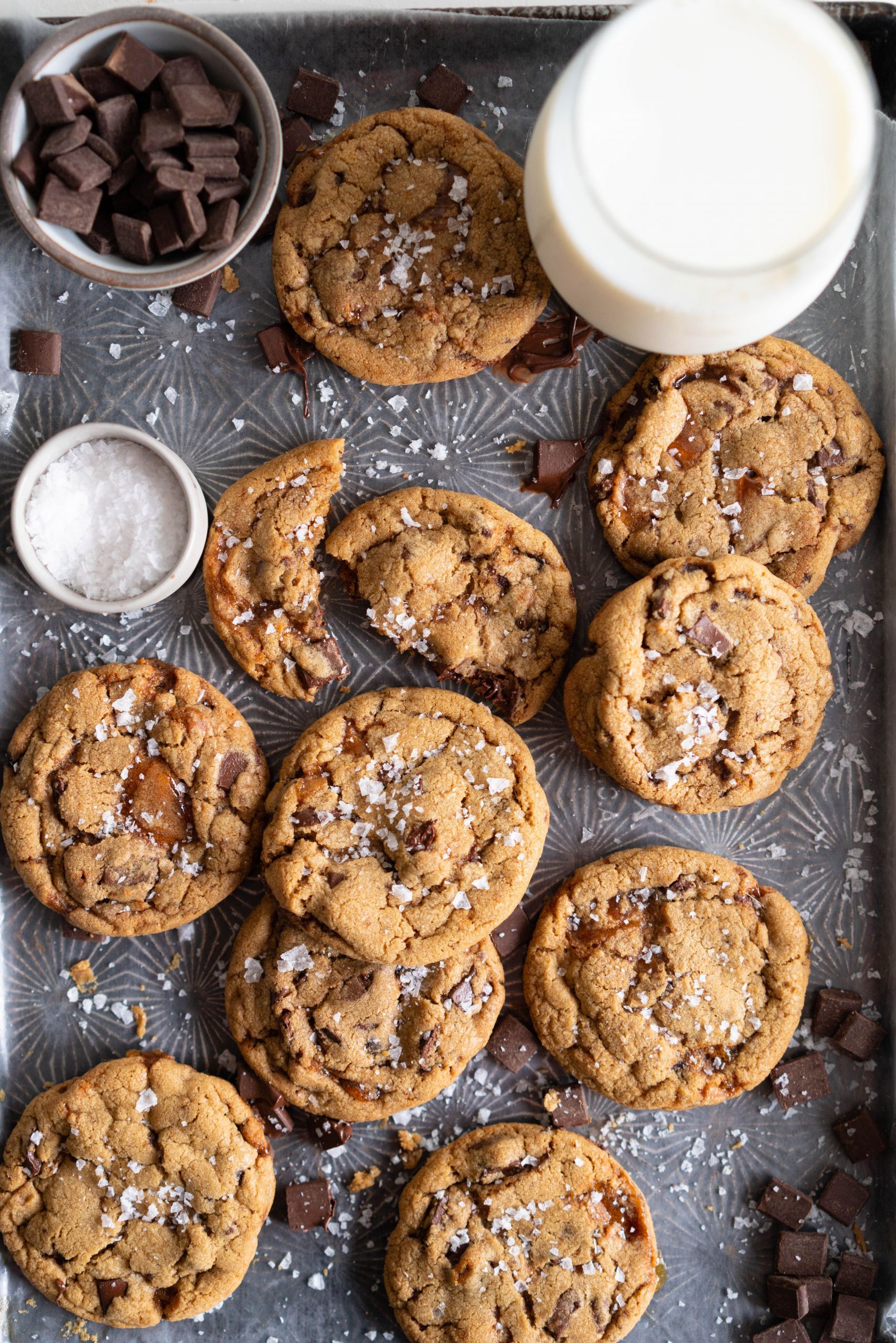 Salted Butter Cookies
 Brown Butter Salted Caramel Chocolate Chunk Cookies recipe