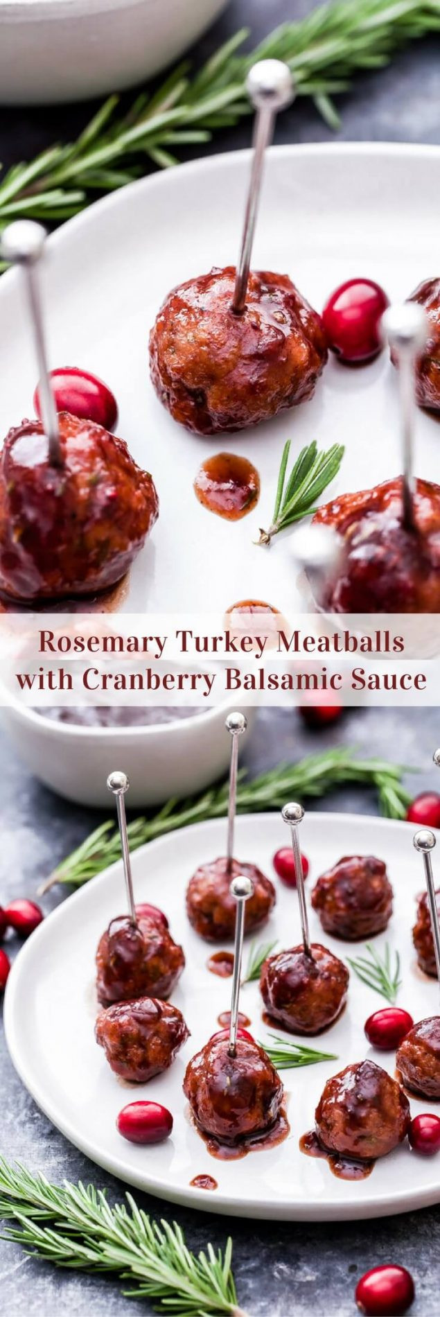Sauces For Appetizer Meatballs
 Rosemary Turkey Meatballs with Cranberry Balsamic Sauce
