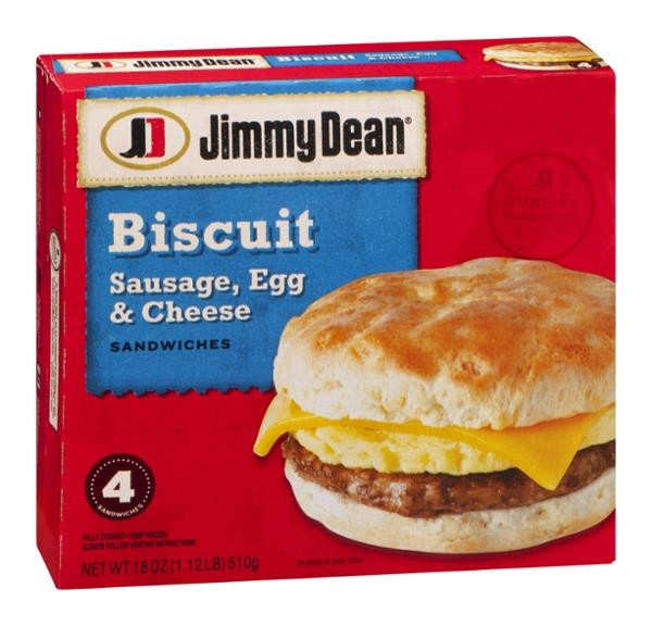 Sausage Egg And Cheese Biscuit Calories
 Jimmy Dean Biscuit Sausage Egg & Cheese Sandwiches 4Ct