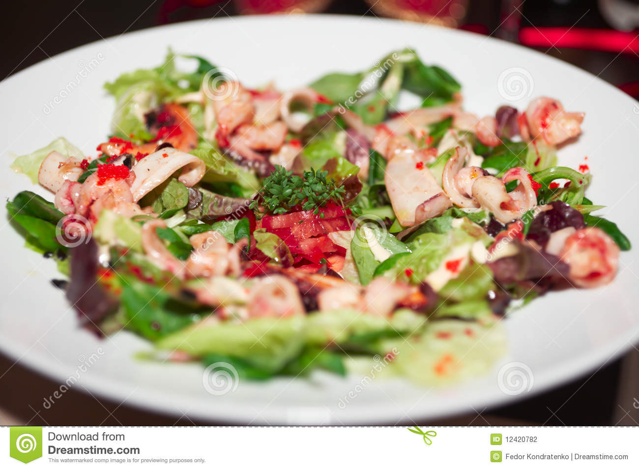 Seafood Appetizers Italian
 Appetizer With Tasty Seafood Closeup Stock Image