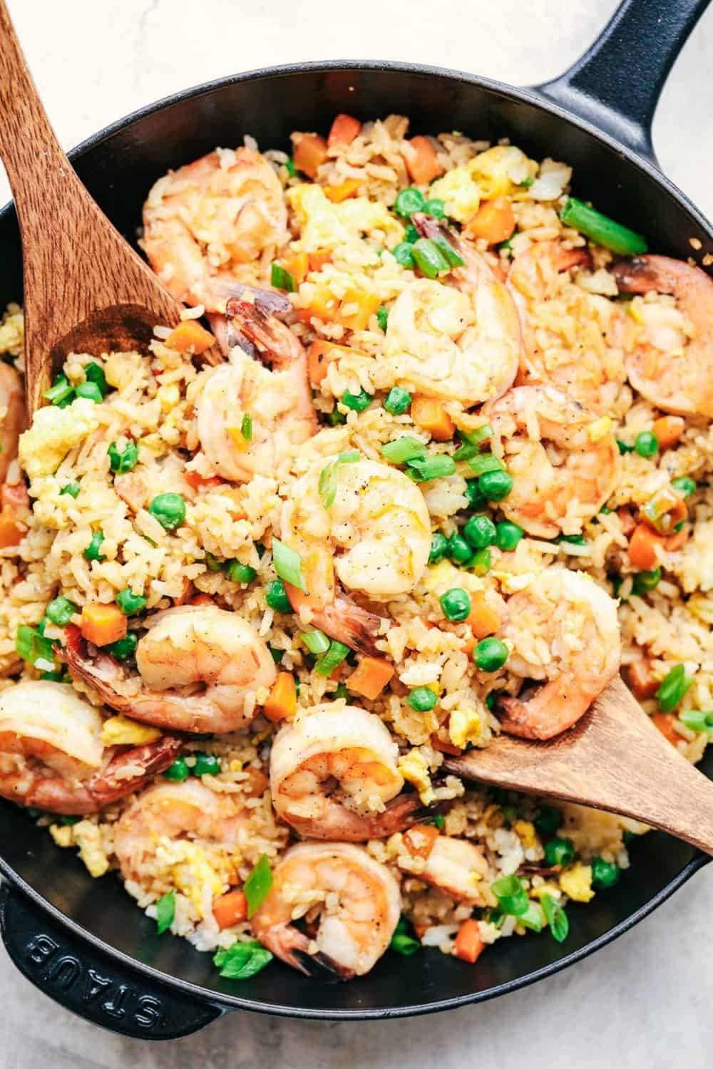 Seafood Fried Rice
 Better than Takeout Shrimp Fried Rice