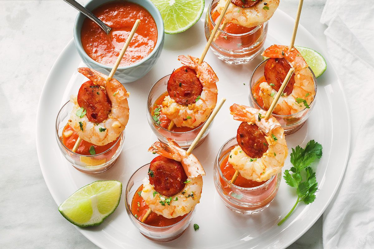 Seafood Party Appetizers
 Shrimp and Chorizo Appetizers Recipe — Eatwell101