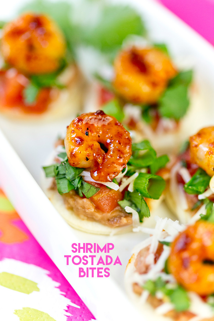 Seafood Party Appetizers
 Shrimp Tostada Bites