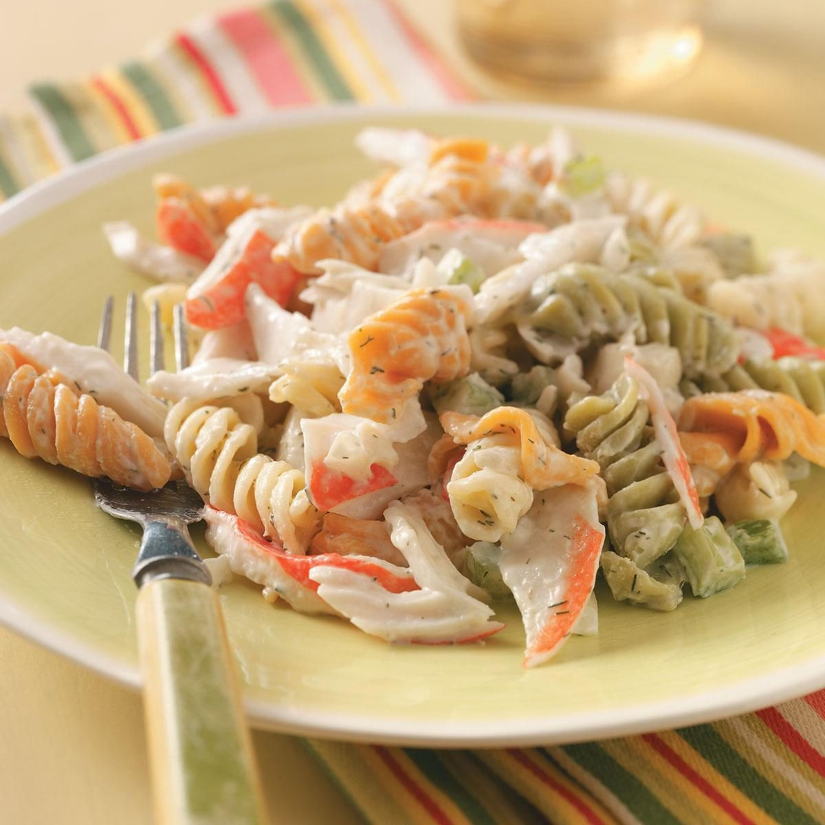 Seafood Salad Recipe Imitation Crab And Shrimp
 Pasta Crab Salad Recipe