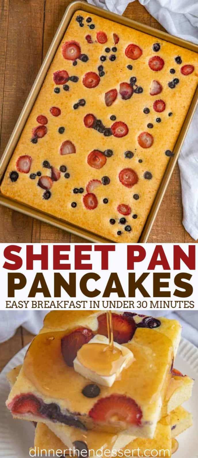 Sheet Pan Pancakes
 Sheet Pan Pancakes Homemade & Mix Directions Dinner