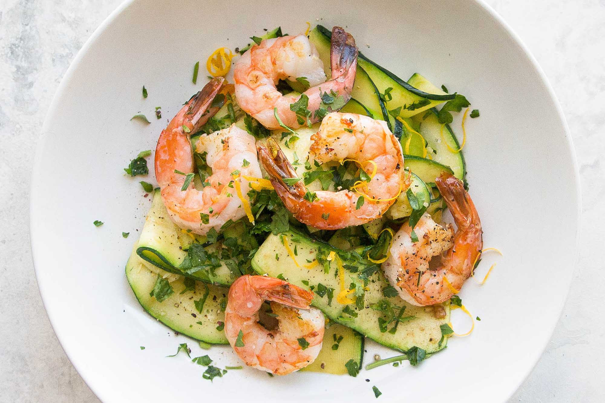 Shrimp And Fish Recipes
 Shrimp with Zucchini Noodles and Lemon Garlic Butter