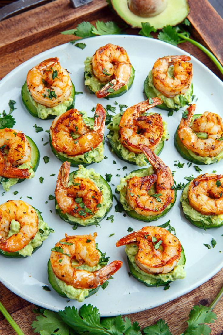Shrimp Appetizers Recipes
 Blackened Shrimp Avocado Cucumber Bites