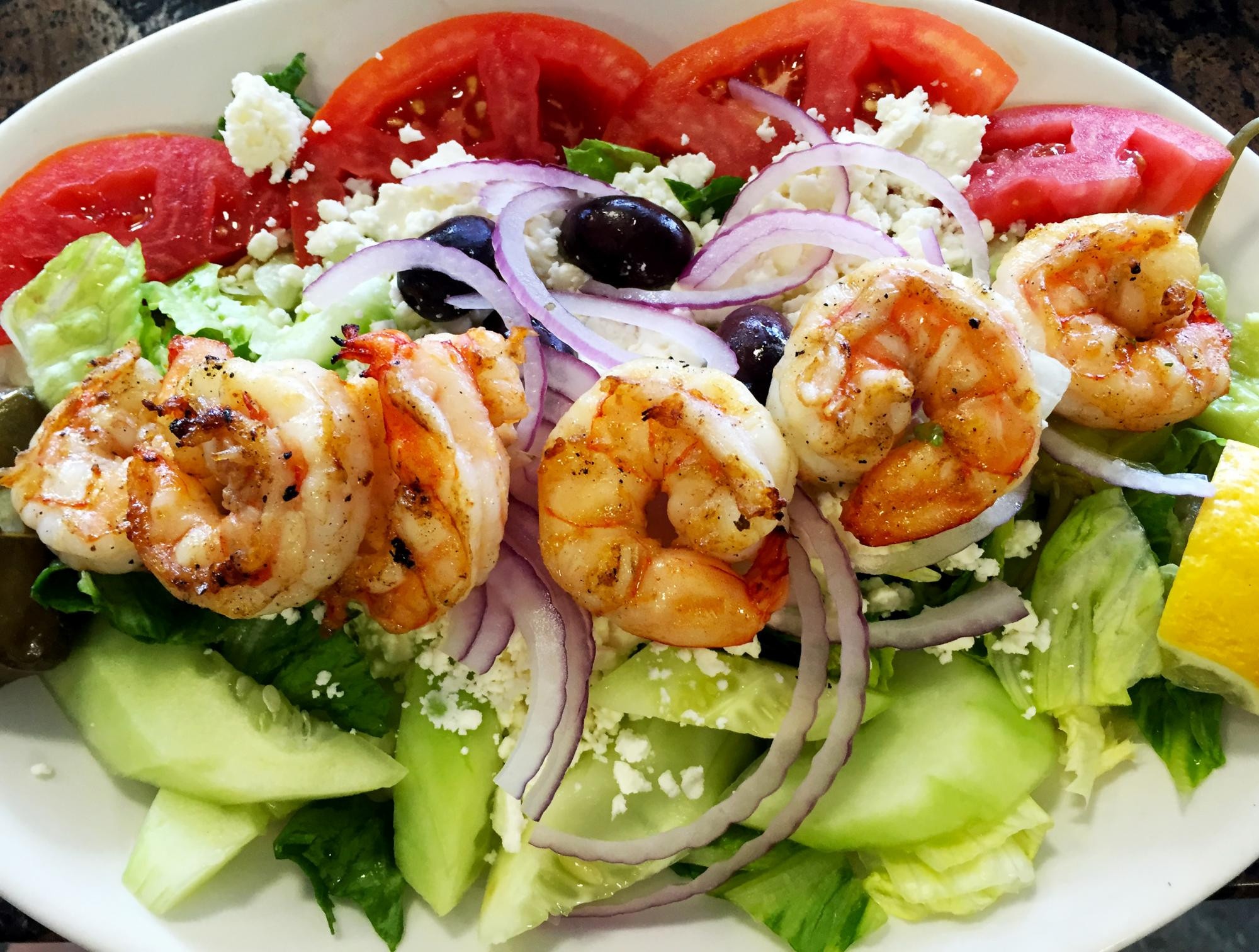 Shrimp Salad Calories
 Low Calorie Post Workout Recipe Greek Salad with Grilled
