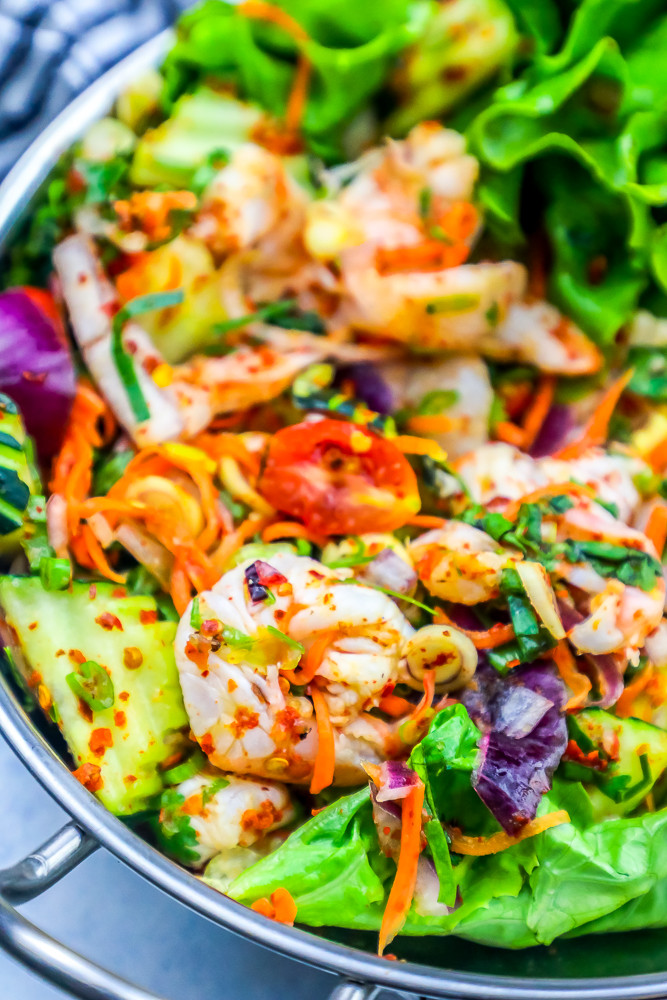 Shrimp Salad Calories
 Spicy Thai Shrimp Salad Recipe Sweet Cs Designs