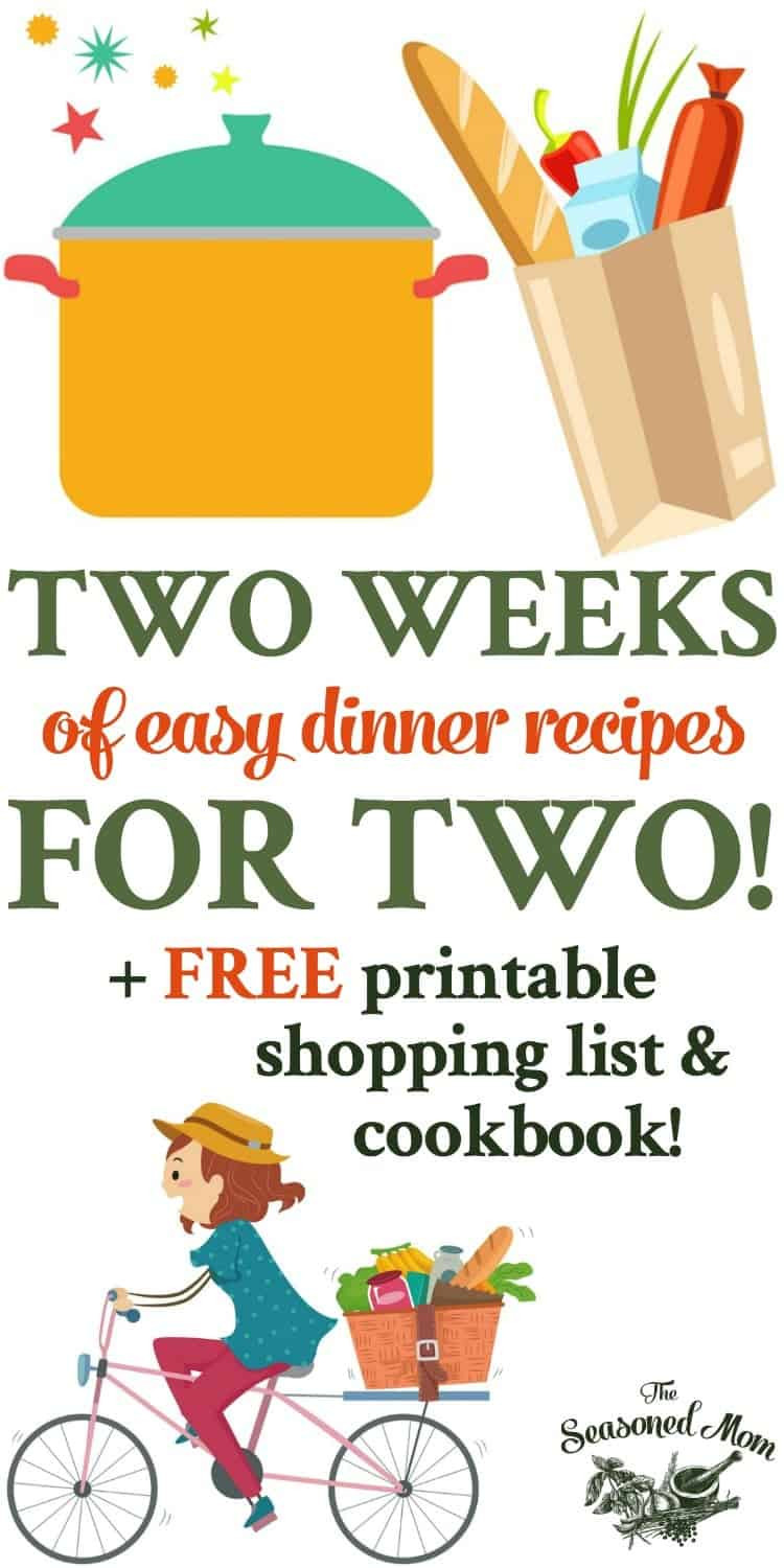 Simple Dinner Ideas For 2
 Two Weeks of Easy Dinner Recipes for Two The Seasoned Mom