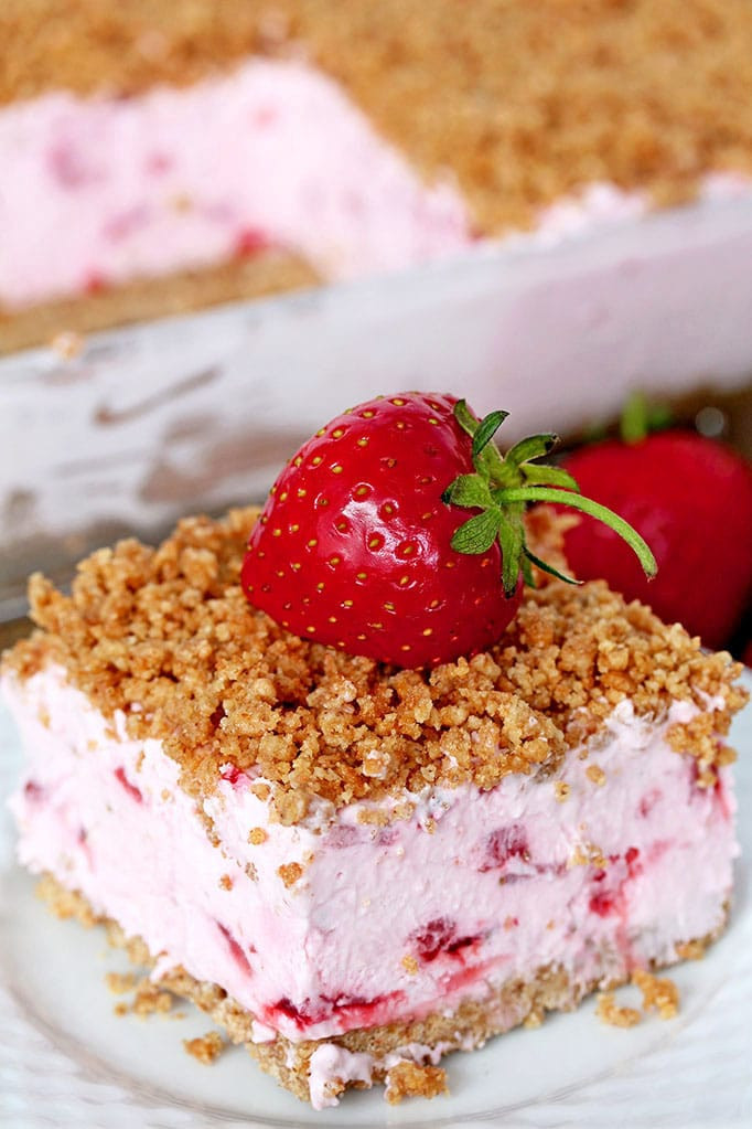 Simple Strawberry Desserts
 Easy Frozen Strawberry Dessert refreshing creamy frozen