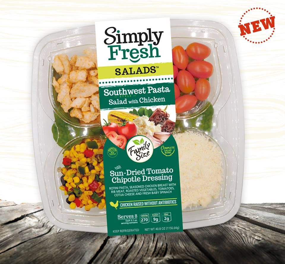 Simply Fresh Gourmet Salads
 ntroducing our new Family Size Simply Fresh Southwest