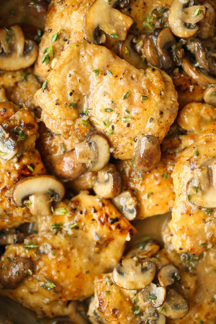 Skillet Chicken Thighs
 Skillet Mushroom Chicken Thigh Recipe