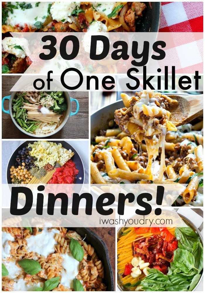 Skillet Dinners Recipes
 30 Days of e Skillet Dinner Recipes I Wash You Dry