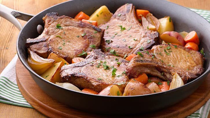 Skillet Dinners Recipes
 How to Cook Pork Chops BettyCrocker