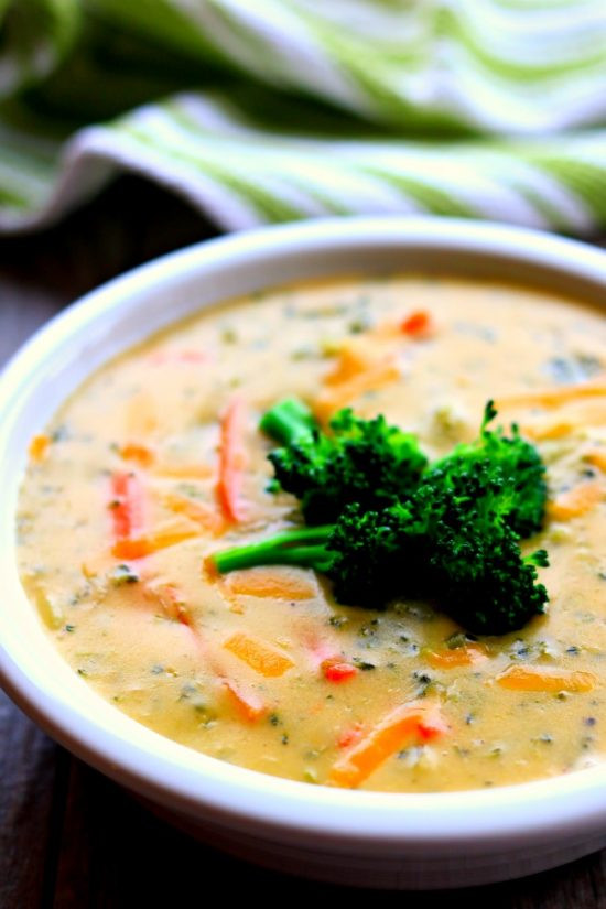 Slow Cooker Broccoli Cheddar Soup
 Four Quick and Easy Recipes for Broccoli Cheese Soup Slow