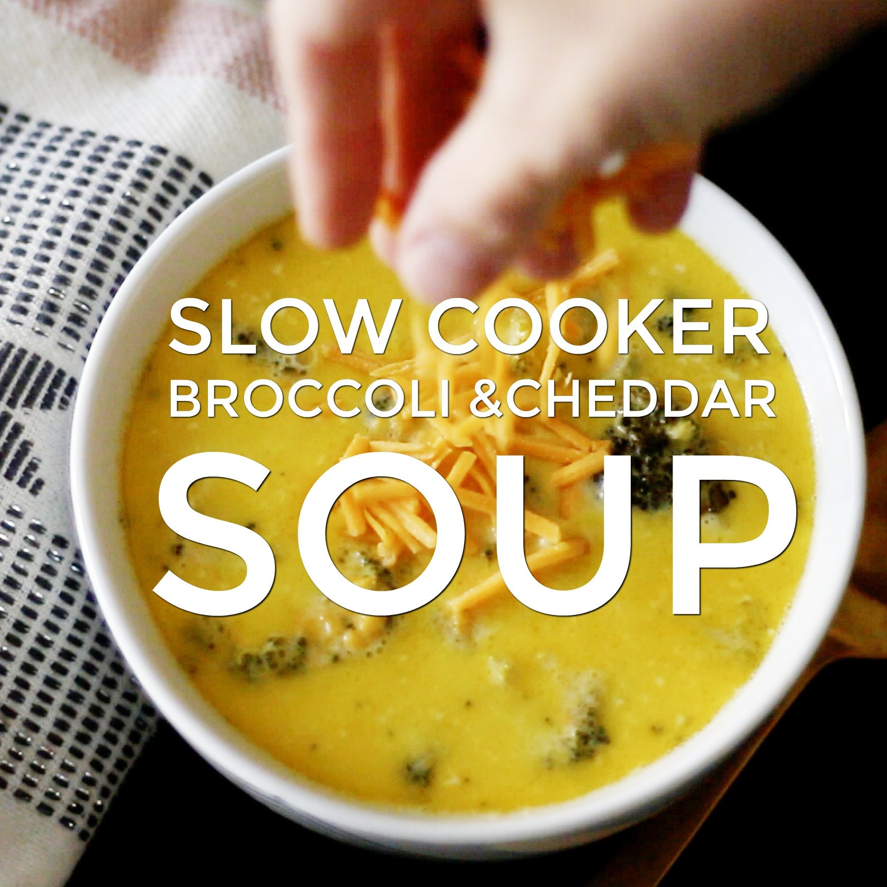 Slow Cooker Broccoli Cheddar Soup
 Warm Up with Slow Cooker Broccoli Cheddar Soup
