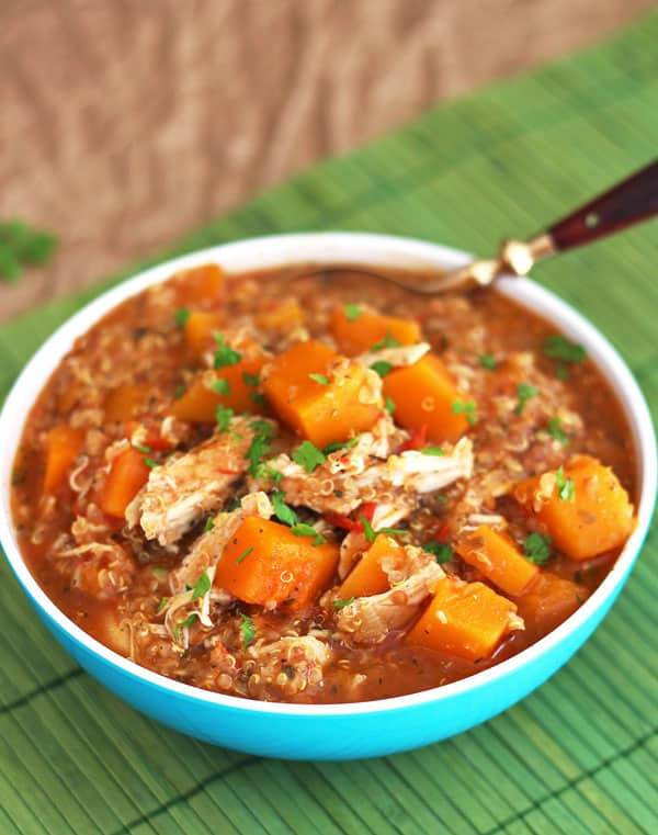 Slow Cooker Butternut Squash Stew
 Slow Cooker Butternut Squash Chicken Quinoa Stew