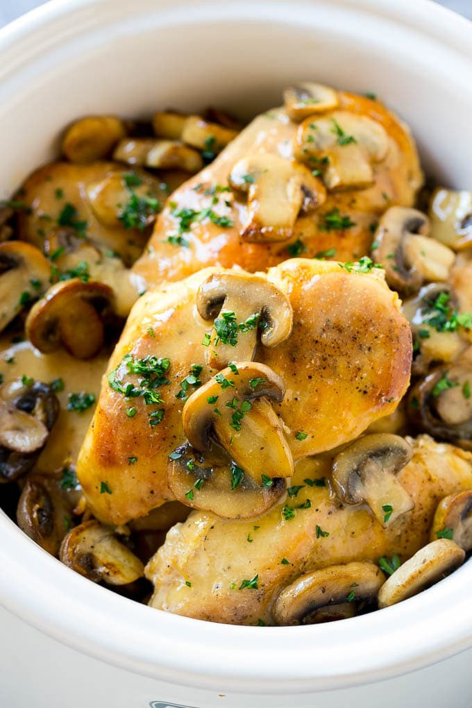 Slow Cooker Chicken Breasts
 Slow Cooker Chicken Marsala Dinner at the Zoo