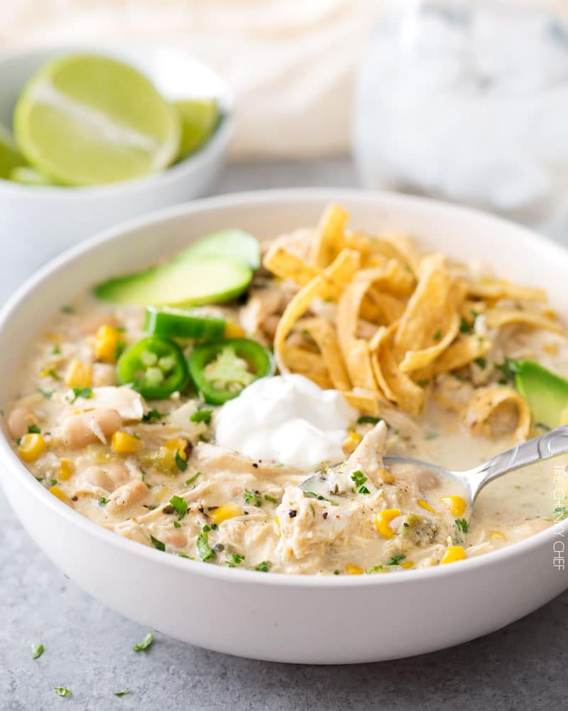 Slow Cooker Chicken Chili
 Slow Cooker Creamy White Chicken Chili The Chunky Chef