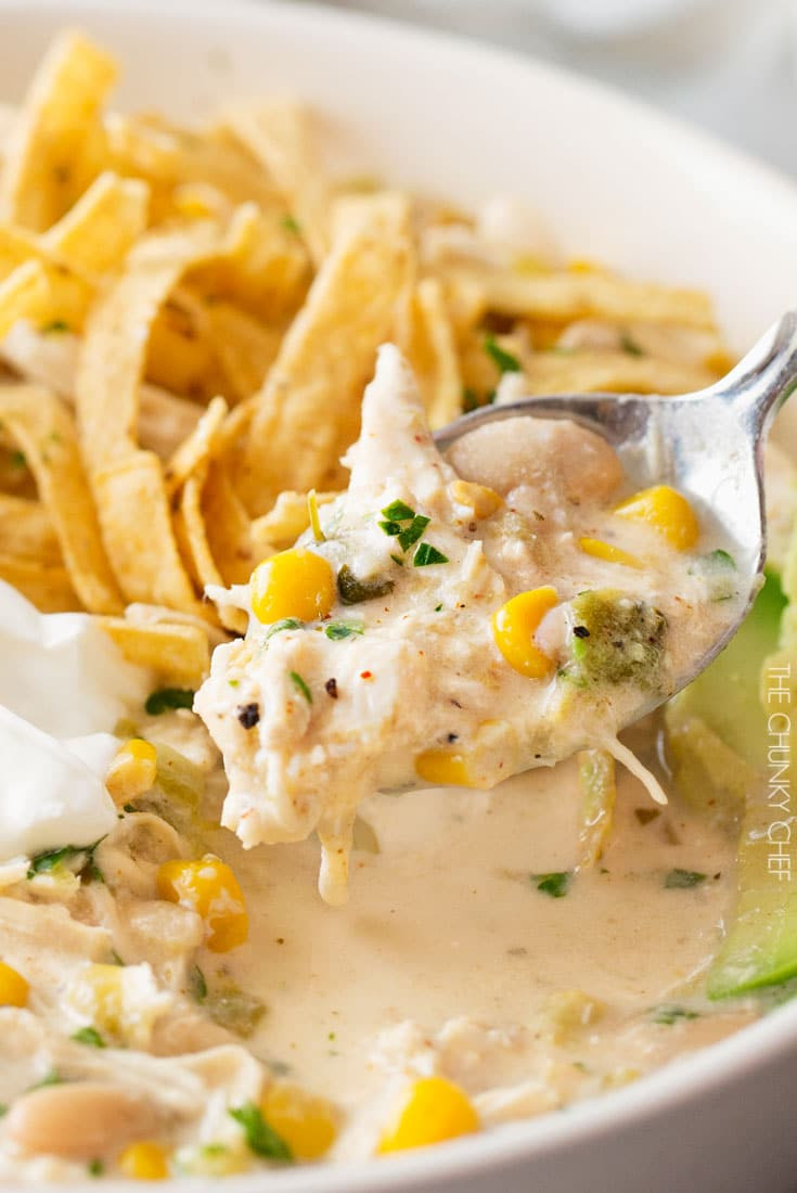 Slow Cooker Chicken Chili
 Slow Cooker Creamy White Chicken Chili The Chunky Chef