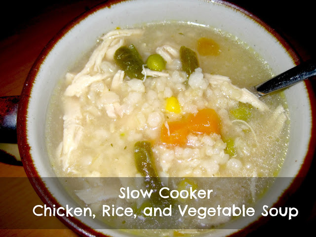 Slow Cooker Chicken Vegetable Soup
 The Healthy Crafty Foo Slow Cooker Chicken Rice and