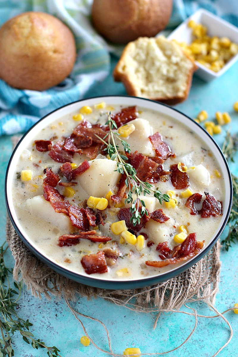 Slow Cooker Corn Chowder
 Slow Cooker Corn Chowder with Bacon [Video] Sweet and