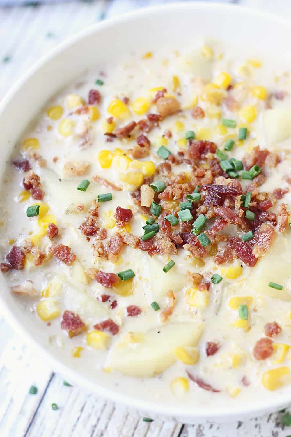 Slow Cooker Corn Chowder
 Easy Slow Cooker Corn Chowder