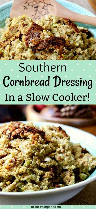 Slow Cooker Cornbread Dressing
 Slow Cooker Southern Cornbread Dressing is an easy recipe