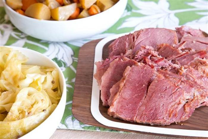 Slow Cooker Corned Beef Cabbage
 This slow cooker corned beef and cabbage makes St Patrick